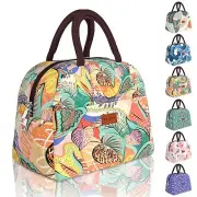 Lunch Box Lunch Bag for Women Men Cute Tropical Theme Reusable Insulated Lunc...