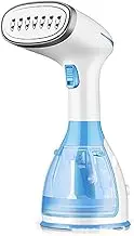 Compact Handheld Travel Garment and Fabric Steamer for Clothes Powerful Dry Steam, Rapid Heating Portable 2 in 1 Fabric Wrinkle Remover and Clothing Iron, with Fabric Brush