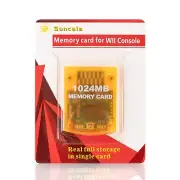 Suncala Memory Card Compatible with Gamecube and Wii Console, 1024MB Memory C...