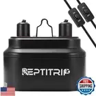 REPTITRIP Dual Reptile Light Fixture with Switches, Reptile Heat Lamp Fixture