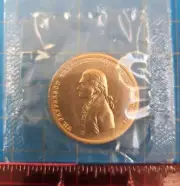 Large Bronze Thomas Jefferson Presidential Golf ball marker !