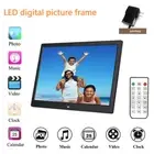 15.4in LED Digital Electronic Photo Picture Frame Album 1080P Video Player Balck