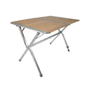 BlackWolf Bamboo Slat Camping Table Slatted Foldable Folding