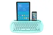 TODO Bluetooth Wireless Keyboard Tablet Holder Mac Windows Android USB 2.4G BT 3.0 5.0 - Blue