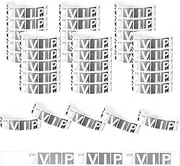 JJUNW 200Pcs VIP Wristbands for Events, Event Wristbands Printable Wristbands, Custom Bracelets Waterproof Paper Bracelets Lightweight for Party Concert Club Amusement Park Festivals(Gold Silver)