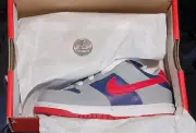 Nike Air Dunk Low SP Samba Hyper Blue Red Gray Boys TD Size 9C DB4605-400 New