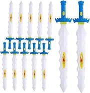 Abaodam 12Pcs Light Up Sword Cartoon Design Glowing Swords for Fun Play Safe Party Games and Creative Imagination for Childrens