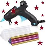 Hot Glue Gun, 20W High Temperature, 20pcs Glue Sticks and 10 Colors Sticks