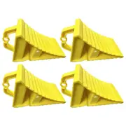 Wheel Chocks for Travel Trailers,Non-Slip Heavy Duty Wheel Chocks,Wheel Chocks for Cars Trucks,for Most Tire Sizes,4pcs Yellow