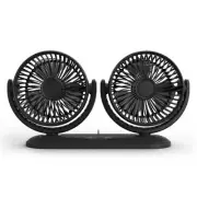 Car Dual for Head Fan 360 Degree Rotate Air Conditioner Ventilation Mini Air Coo