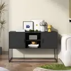 Metal Storage Cabinet with Doors and Shelves Home kitchen Organizer Cupboard