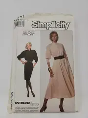 Simplicity 8341 Misses Bias Dress Pockets size 10 12 14 Sewing Pattern Sung