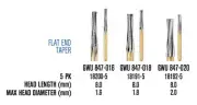Endodontic SS White Great White Ultra - Flat End Taper By EndoTech (5/pk)