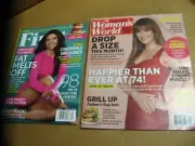 2 New June-16 2025 Large Magazines Womans World + First For Women Weight Loss+++