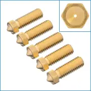 5pcs Brass 0.8mm Nozzle For Volcano Hotend Extruder 1.75mm Filament Spare Parts