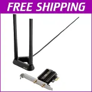 PCE-WiFi 6E AX5400 PCI-E Adapter with Dual Antennas - Optimal Connection & Speed