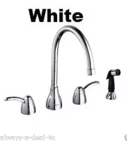 Grohe Tailia White Wide Spread Spray Faucet With Hose 20 708