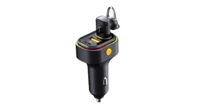 Fast Charging Car Charger & Bluetooth Earphone - USB 3.1A, Type-C PD25W