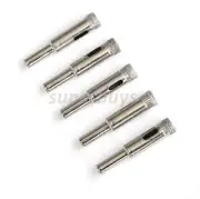 5pc 10mm Diamond Tip Tile Ceramic Hole Saw Cutting Drilling Burr Drill Bit Tool