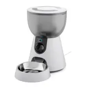 4L 2.4G 5G HD Camera with Timer Voice Smart Automatic Pet Feeder for Cats Dogs W