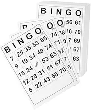 Book Accessories Pack of 60 Bingo Paper Family Bingo Bingo Cards with Unique Numbers Game Accessories for Rooms Parties Family Fun Nativity Accessories