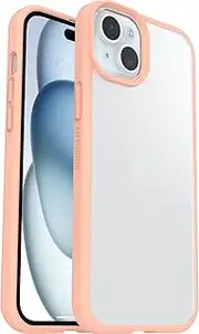 OtterBox Sleek Series Case for iPhone 15 Plus/iPhone 14 Plus, Shockproof, Drop Proof, Ultra-Slim, Protective Thin Case, Tested to Military Standard, Clear/Peach, No Retail Packaging