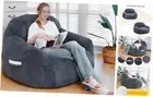 Giant Bean Bag Chair, Bean Bag Chairs for Adults with Armrests, Bean Bag Couch