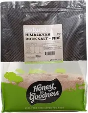 Honest to Goodness Himalayan Rock Salt, Fine, 5 kg - Hand-mined in the Himalayan Mountains, Delightful pink colour, finely ground and is a natural source of many minerals.