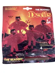 Halloween Devil Beads Kit 1988 Ornament The Beadery Craft Kit DL7