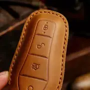 For BYD Atto 3 DOLPHIN SEAL Car Remote Key Fob Cover Case Keychain Leather