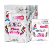 Big Foot Plum Candy with Seal Sweet Sour Golden Plum Tablet Candy 12 Packs