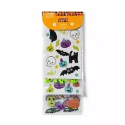 125 Halloween Glitter Glow In The Dark Puffy Stickers Party Supply Crafts