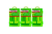 3x SLIME Bike Car Tyre Tire Puncture Repair Solution Kit 9pc with Gauge & Plugs