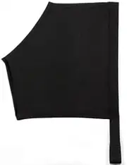 USG Shoulder Slicker with 4-Way Stretch Lycra/Elastic Girth Strap/Velcro Fastening, Size S, Black