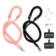 Universal Cross Body Nylon Patch Phone Lanyard Mobile Phone Strap Adjustable