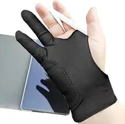 Glove for Drawing Tablet,Artist Glove for Drawing Tablet - Anti-Touch Glove Smudge Guard, Two-Finger, Reduces Friction for Pen Pencil Sketching Painting