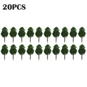 20Pcs 8CM Mini Model Trees Landscape Decor Train Layout Accessories DIY New