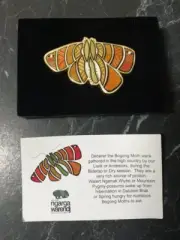NGARGA WARENDJ - ORANGE BOGONG MOTH LAPEL PIN - BRAND NEW IN BOX