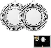 2PCS Induction Hob Protector, Silicone Cooktop Mat, Magnetic Scratch Protector, Multifunctional Mats for Stove and Air Fryer, 28cm