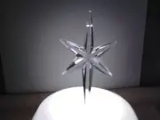 Large Clear Pentagram Star for Ceramic Christmas Trees.