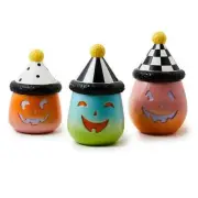 SET of 3 MacKENZIE CHILDS TRICK OR TREAT CANISTERS BNIB