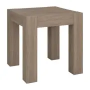 Henn&Hart 22" Engineered Wood End Table in Antiqued Gray Oak
