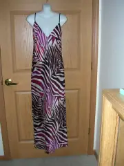 NATORI - SLEEVELESS GOWN - MULTI COLOR ANIMAL PRINT - STUNNING!! SIZE 1X - NWT!