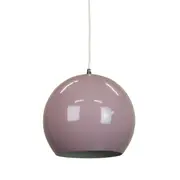 Itzel Modern Spherical Cord Drop Metal Pendant Light Lamp - Pastel Violet.