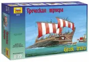 Model Ship Mounted Model Kit Assembly & Sailing Ship Greek Triera Scale 1:72