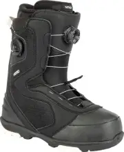 Nitro Club BOA Men's Snowboard Boots, Black/White, 10