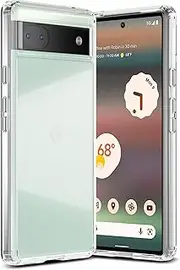 Silicone Clear Case Compatible with Google Pixel 6a Case, Soft Silicone Slim Full-Body Protective Cover for Google Pixel 6a Phone Case (Clear)