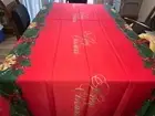 Christmas Tablecloth Merry Christmas Table Cloth Rectangle 60 X 120 red green