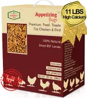 11 lbs Premium Dried Black Soldier Fly Larvae-Chicken Food Bearded Dragon Food