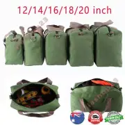 12-20'' Portable Tool Storage Bag Canvas Zip Garage Holdall Carry Case Bag